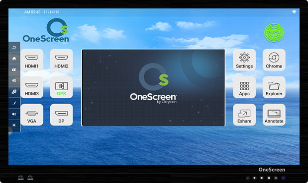 OneScreen Interactive Flat Panel Display: Transform Collaboration & Learning
