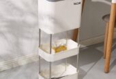 3 layer kitchen storage and trash can