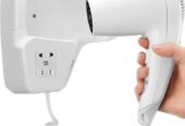 Wall mounted hair dryer