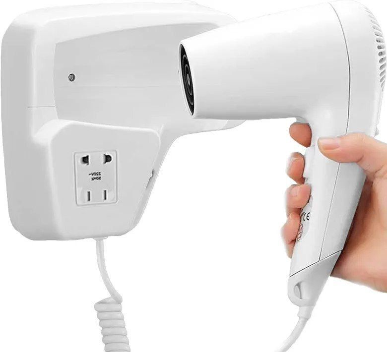 Wall mounted hair dryer