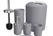 6pc bathroom set
