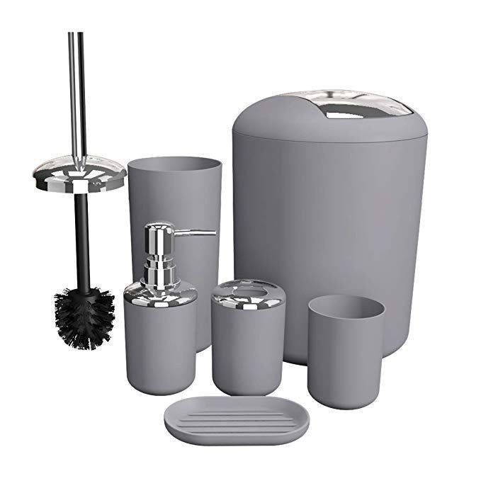 6pc bathroom set