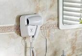 Wall mounted hair dryer