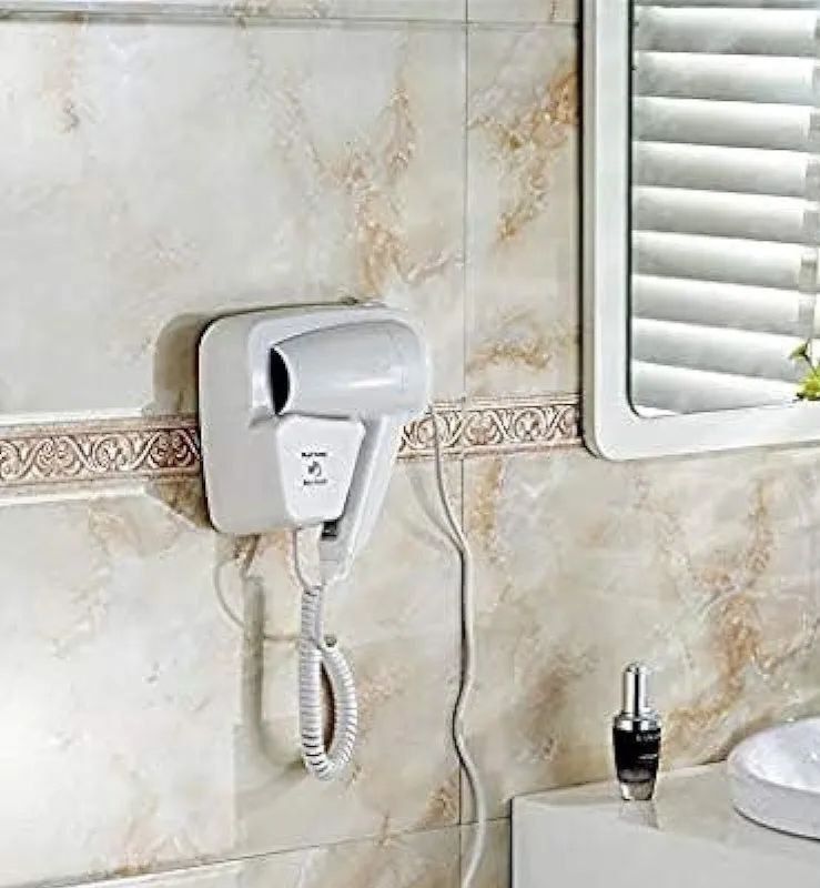 Wall mounted hair dryer