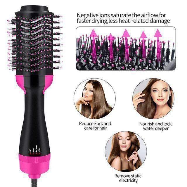 One step hair dryer and styler