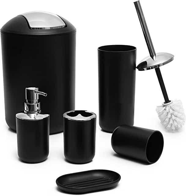 6pc bathroom set