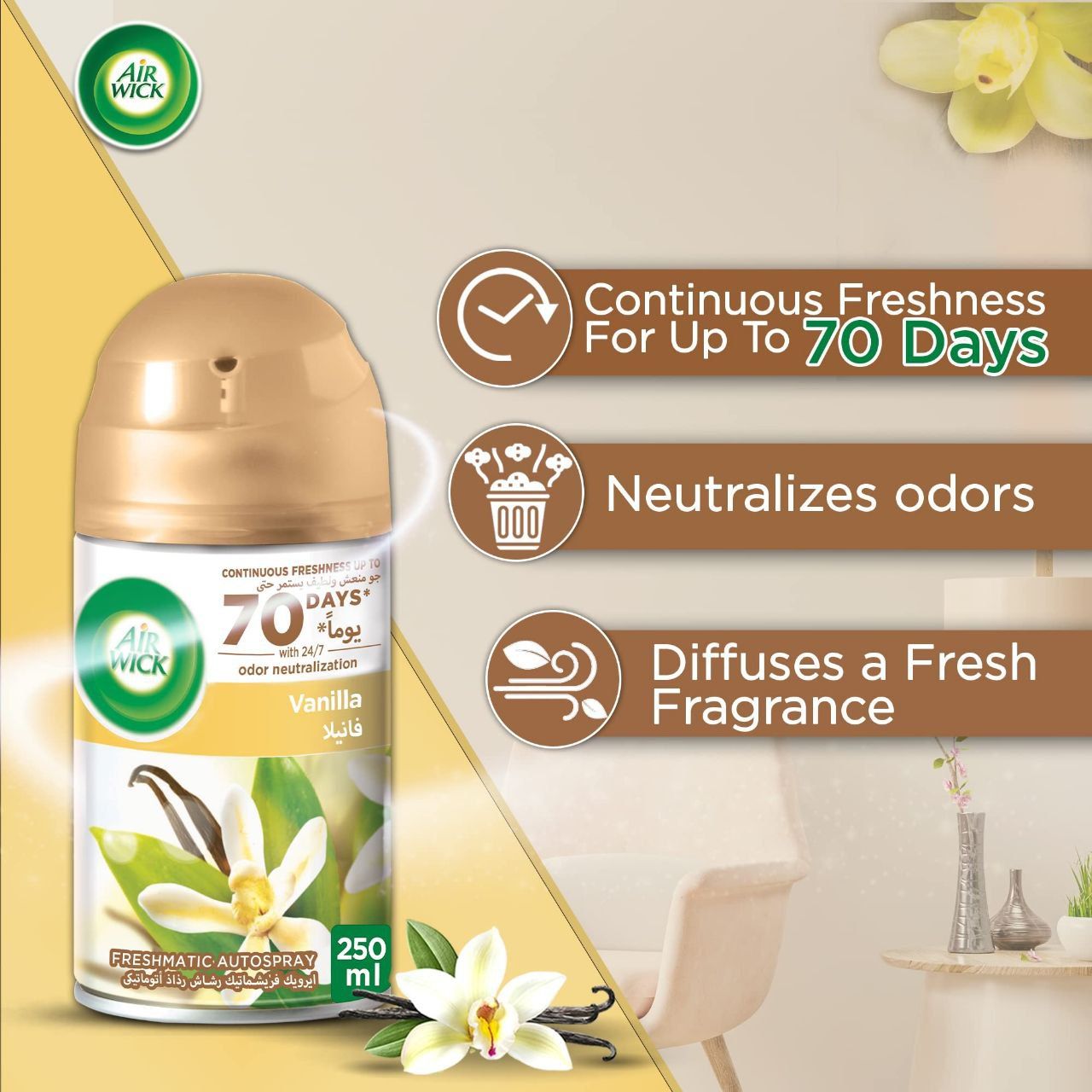 Airwick automatic air freshner with dispenser