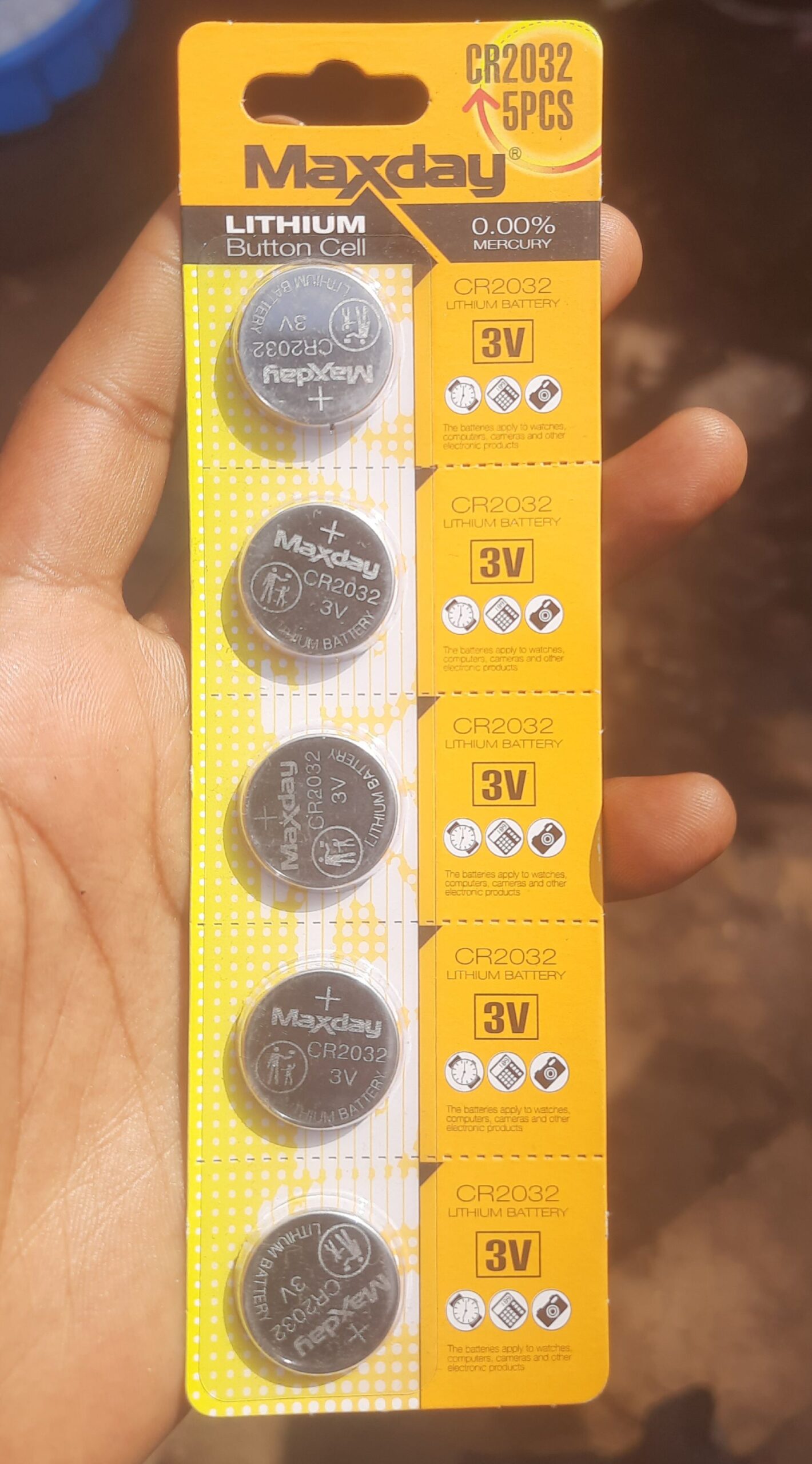 Maxday CR2032 3V Lithium Button Cell Batteries