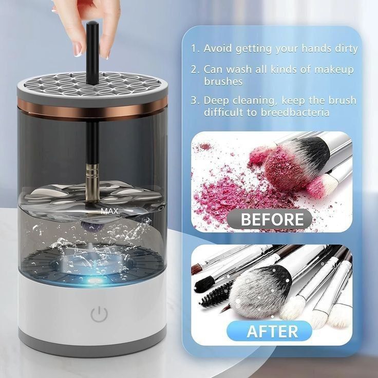 Electric makeup cleaner