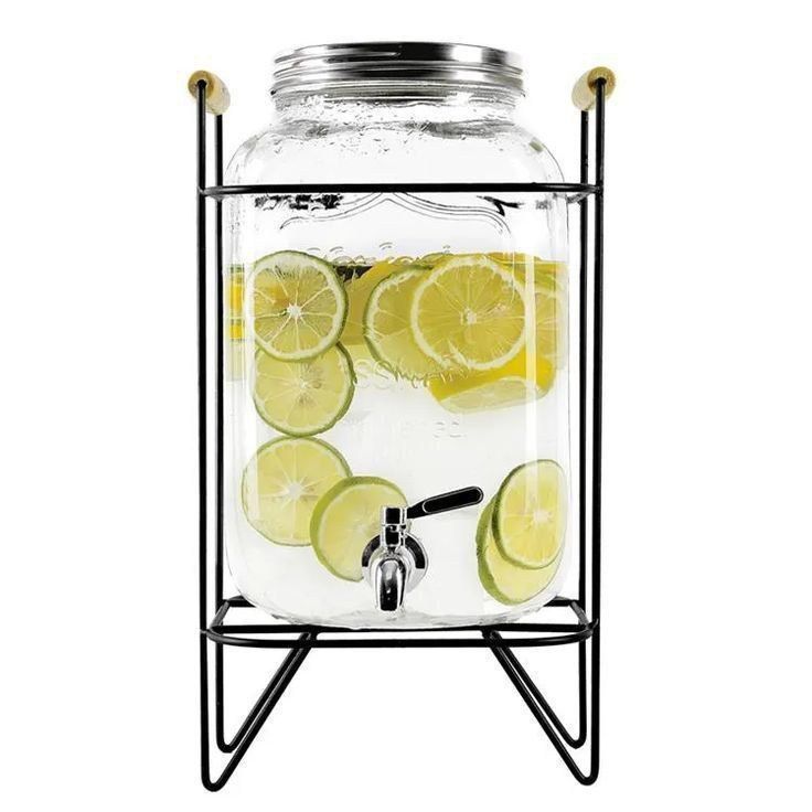 Glass beverage dispenser