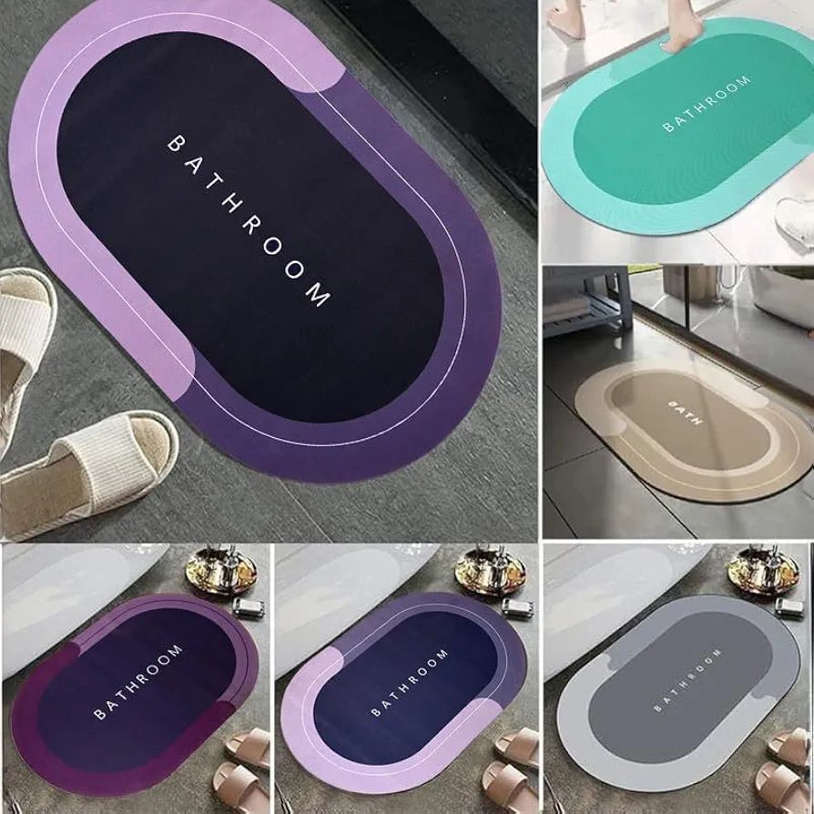 Super absorbant bathroom rugs