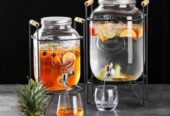 Glass beverage dispenser