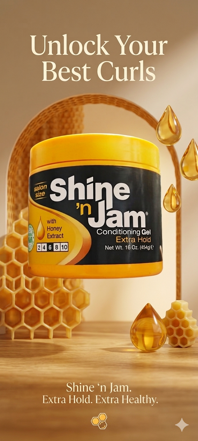 Shine ‘N Jam Conditioning Gel Extra Hold for Braids,Twist and freez