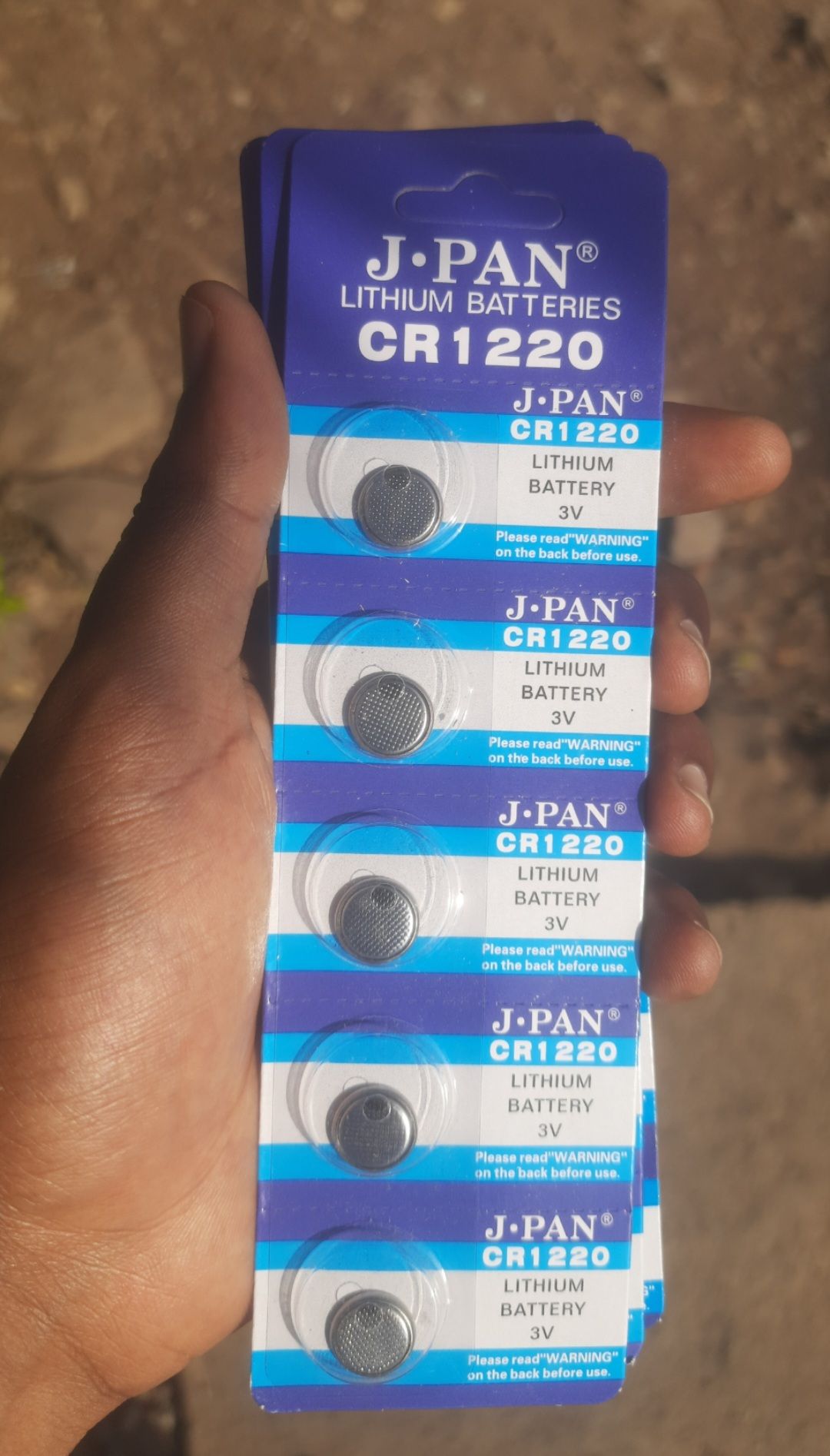 J-PAN CR1220 3V Lithium Battery pack.