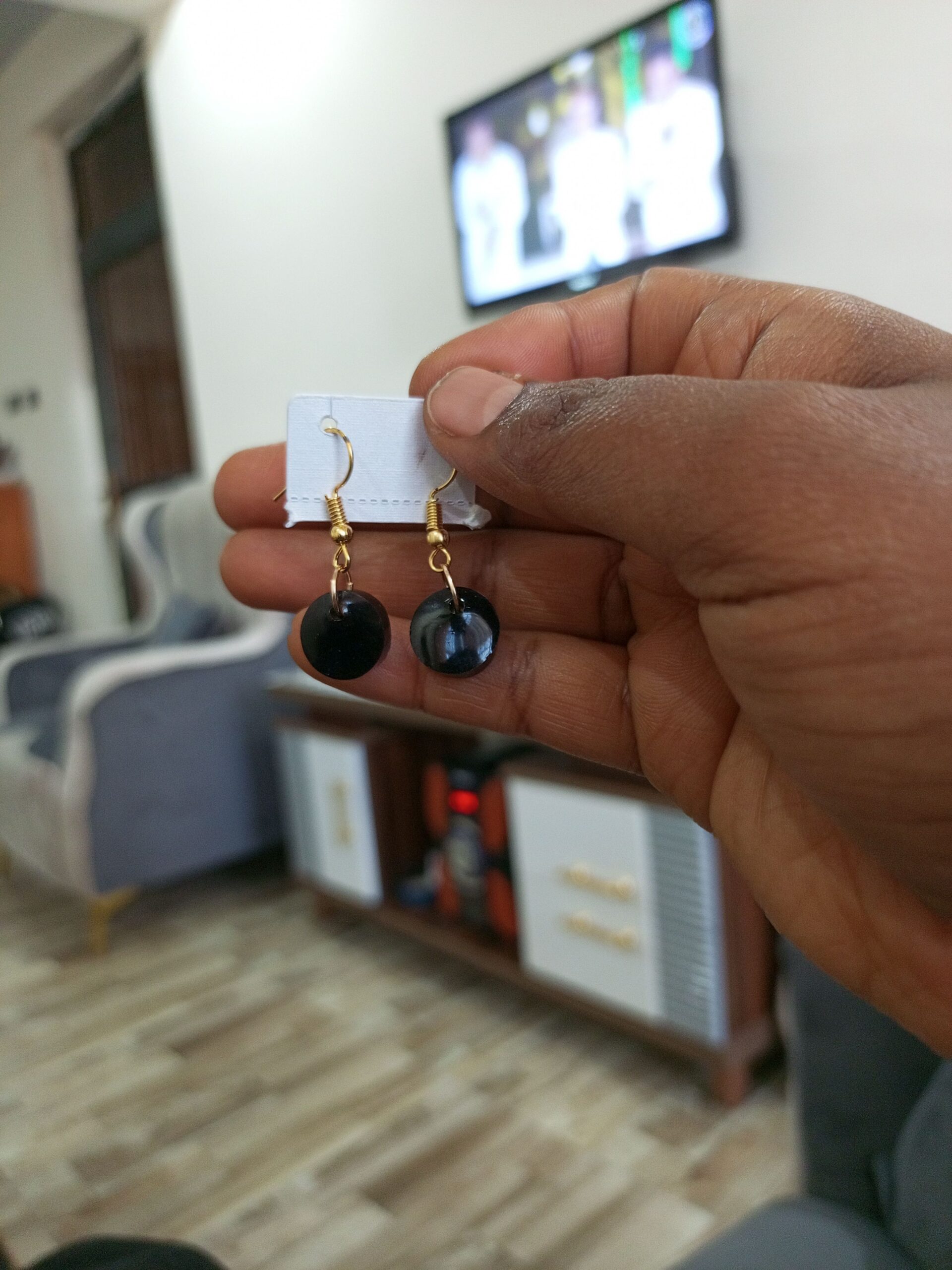 Hand made epoxy earring