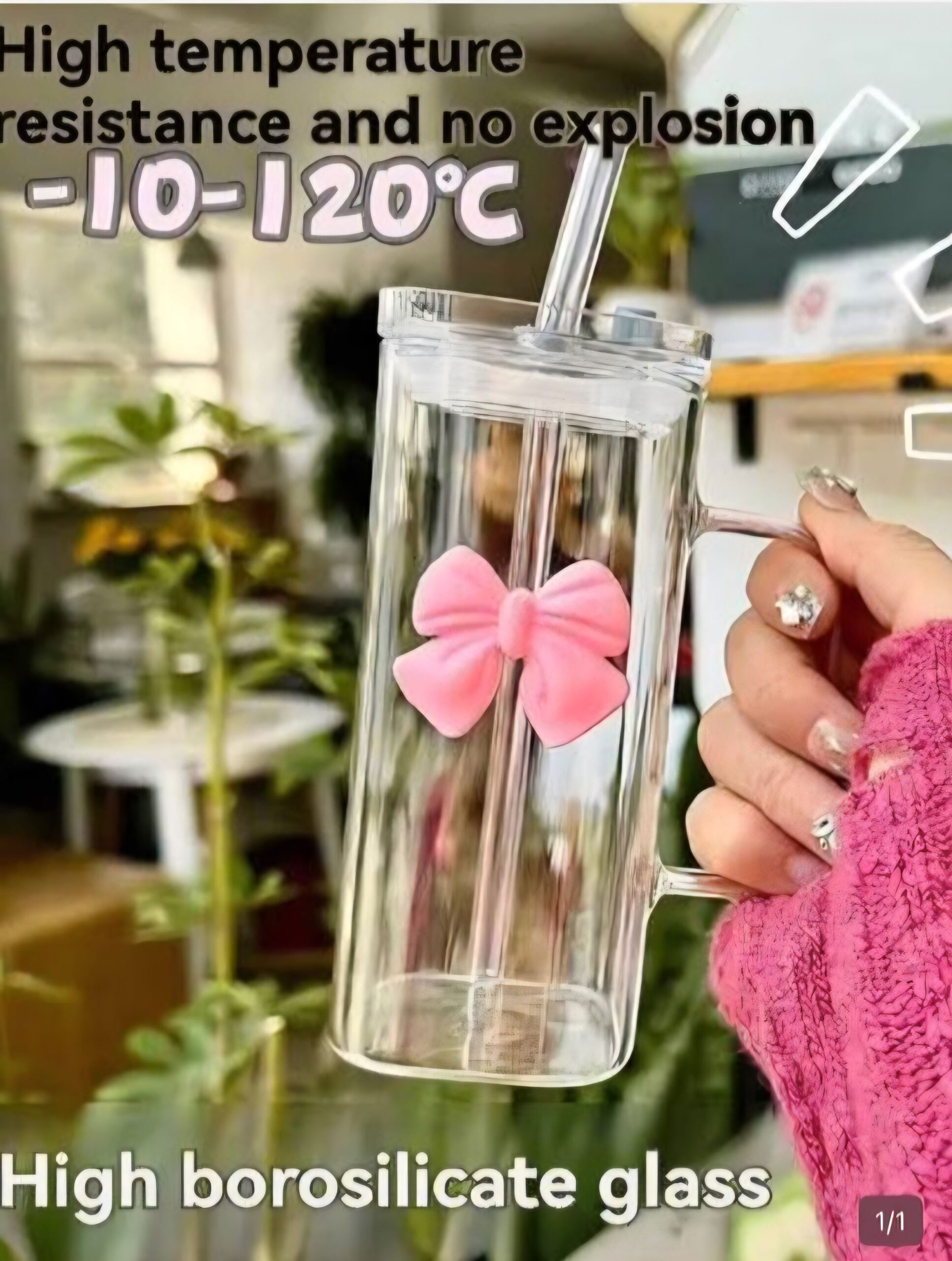 Modern glass coffe cup