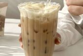 Modern glass coffe cup
