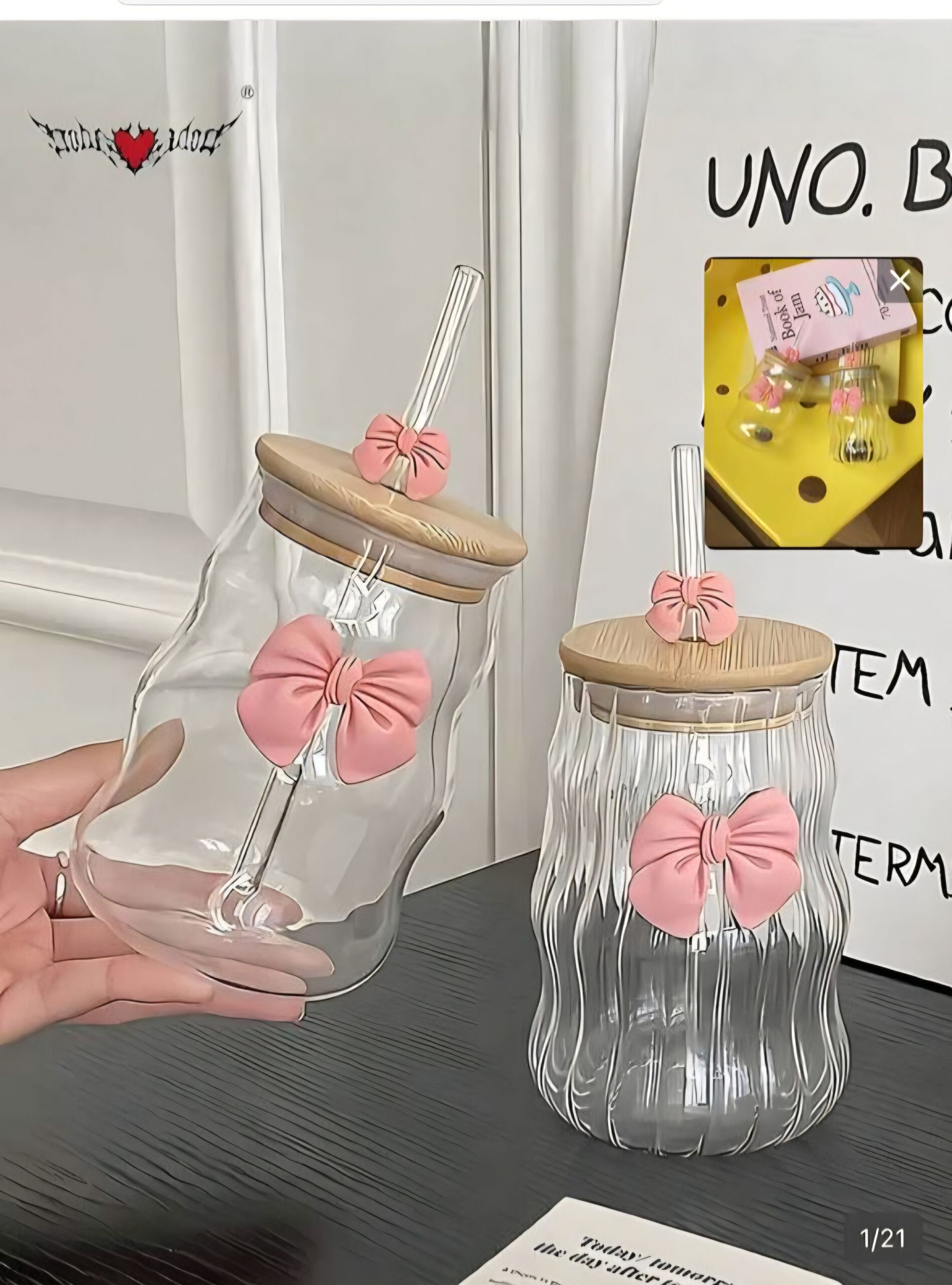 Modern glass coffe cup